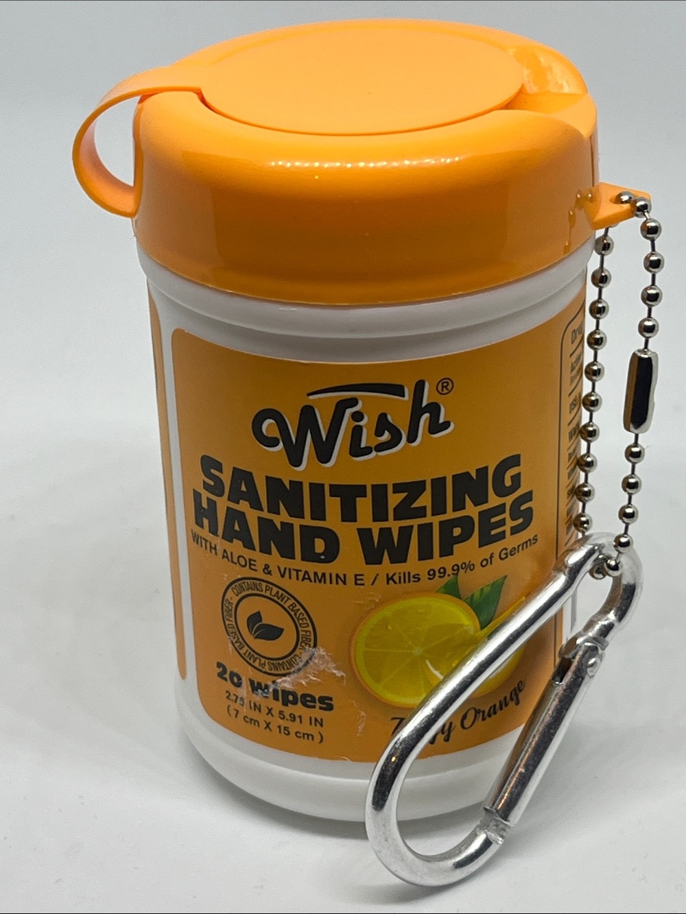 Wish Sanitizing Hand Wipes - Pick (1) Travel Canister with Clip - Picture 7 of 14
